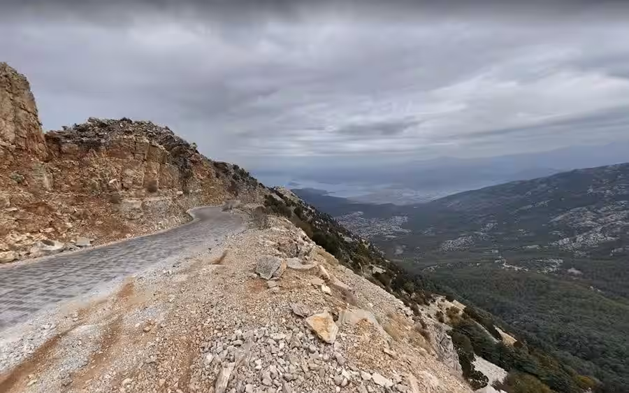 The road to Babadağ above Ölüdeniz, Turkey