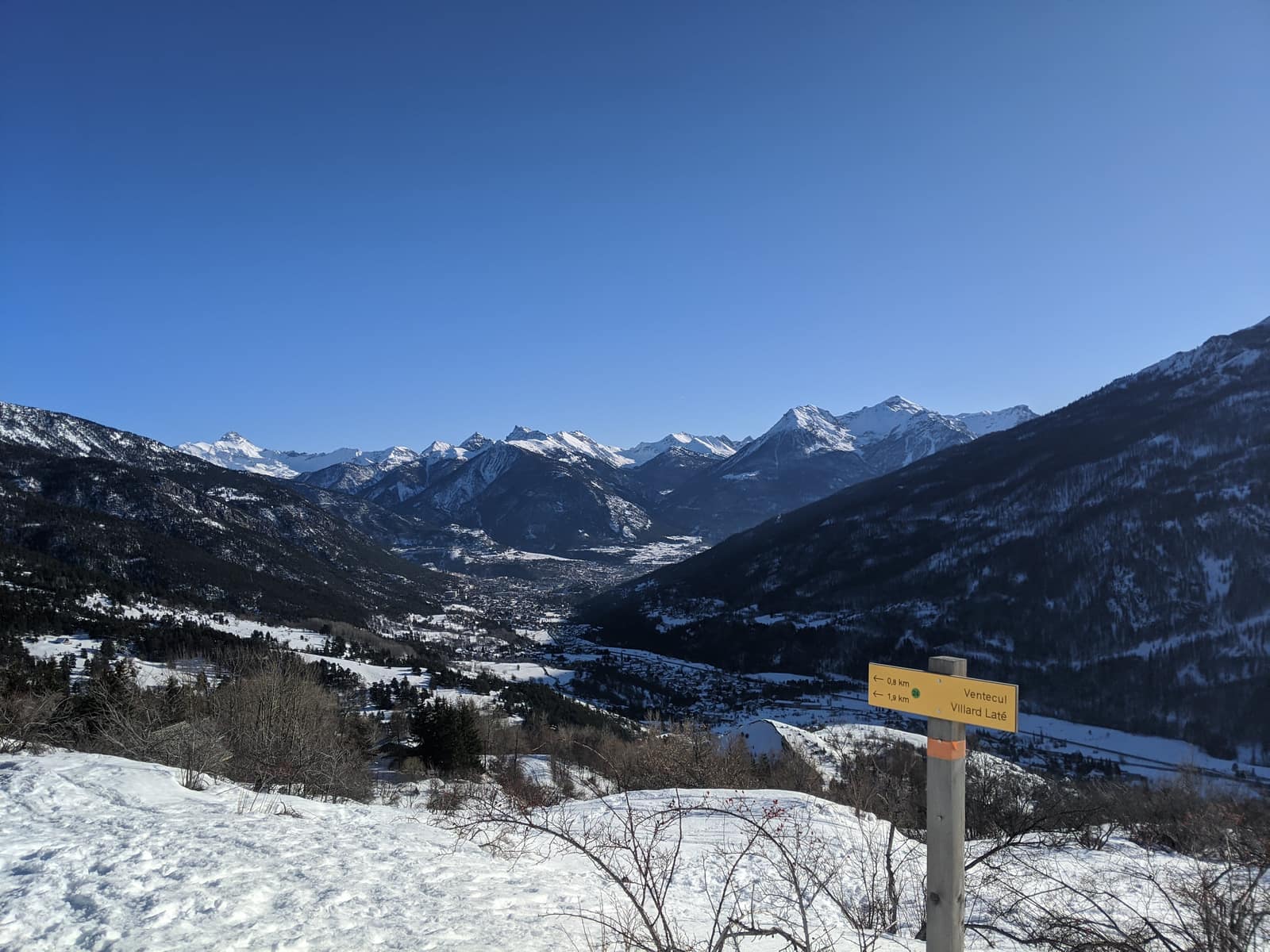 View from the Col du Granon in the Hautes-Alpes