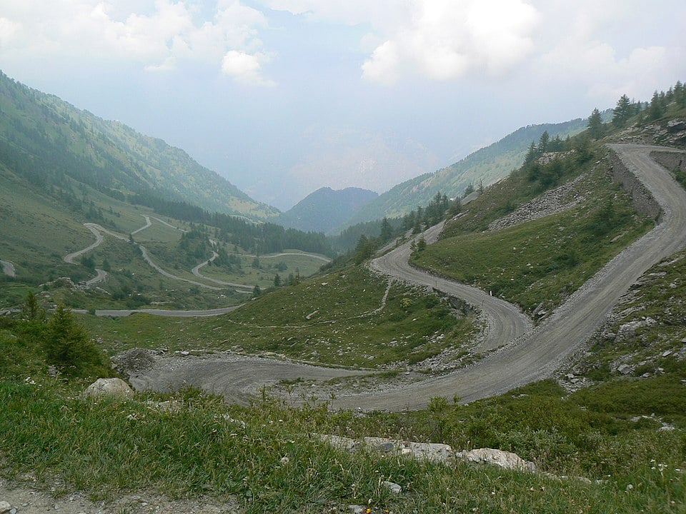 Colle delle Finestre from Meana di Susa