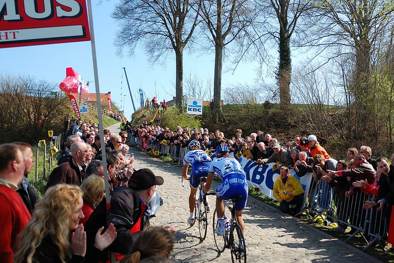 The cobbled Koppenberg climb