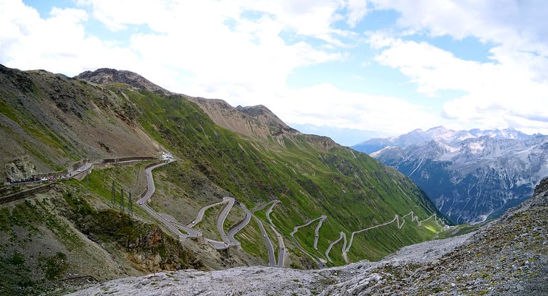 The 48 hairpins of Passo dello Stelvio