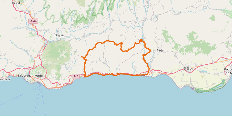 Route map for Haza del Lino