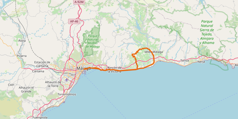 Route map for Bacalao