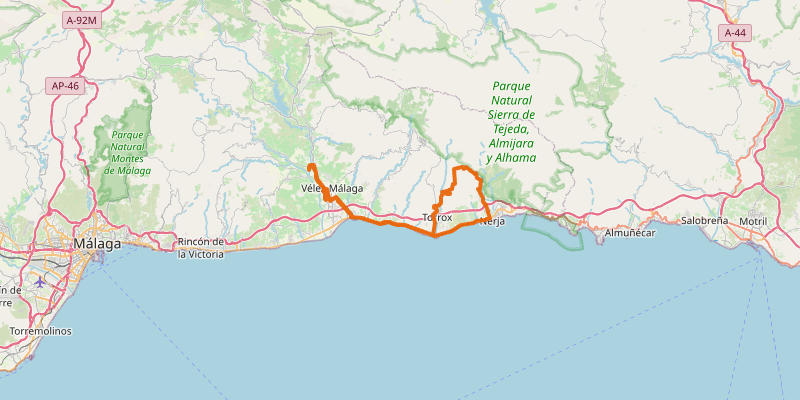 Route map for Frigliana