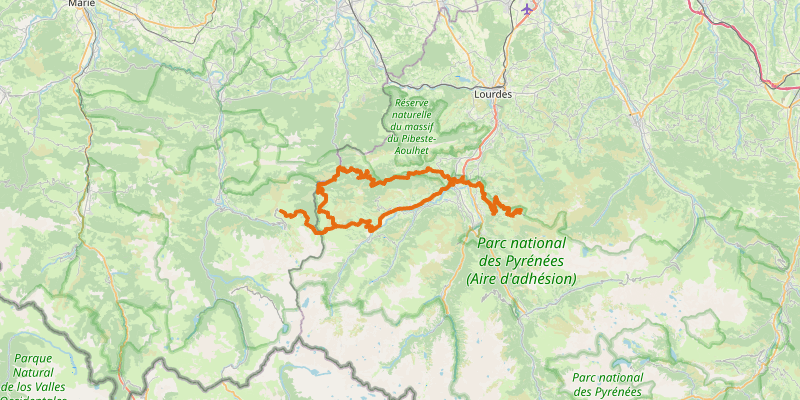 Route map for Gran Fondo