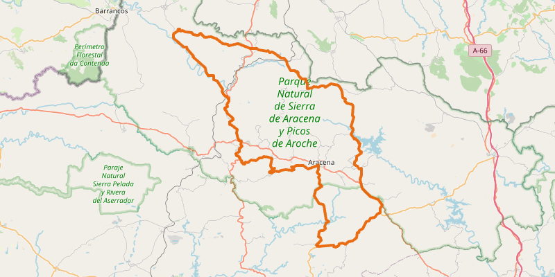Route map for Huelva Gran Fondo